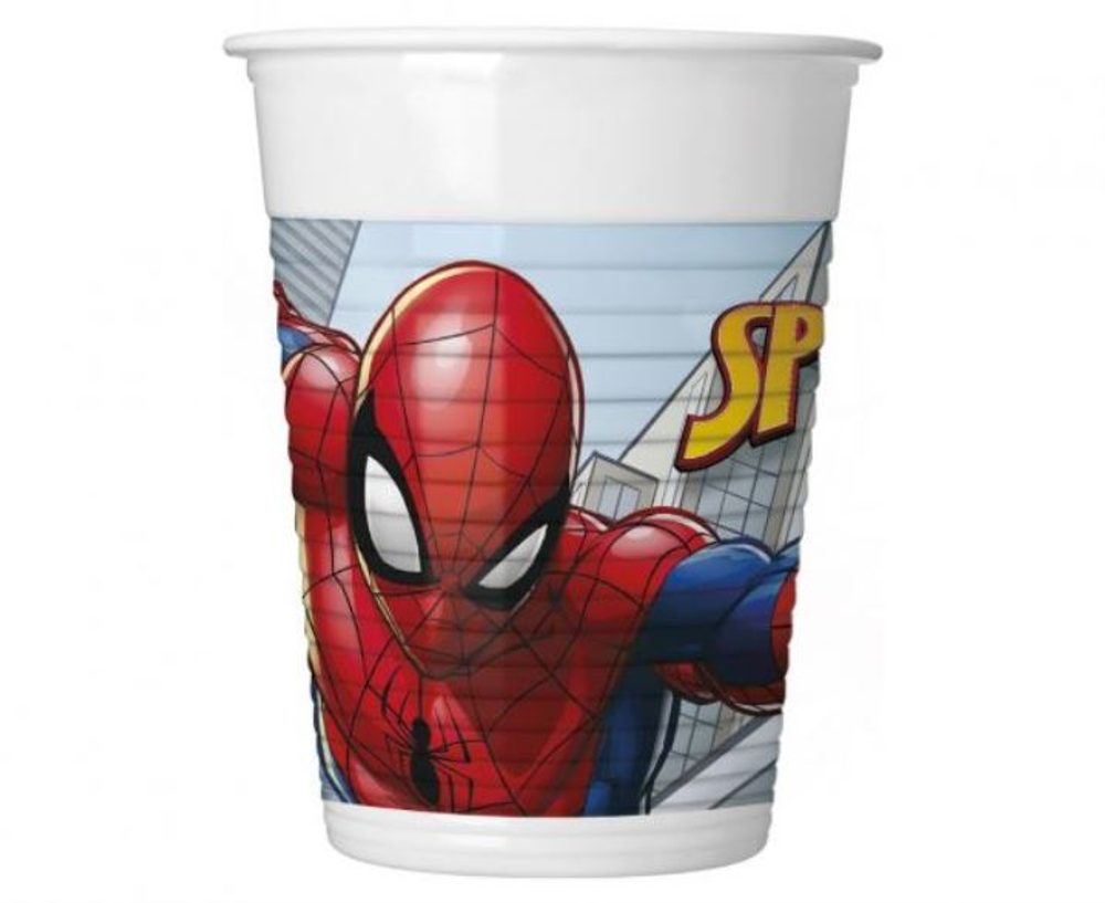 Spiderman műanyag pohár - 200 ml - 8 db - GoDan