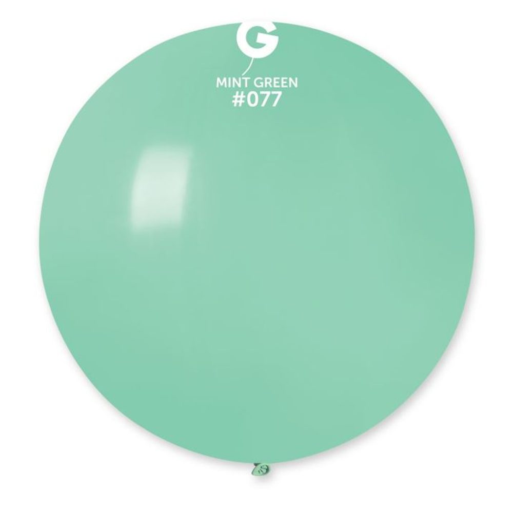 Zöld menta latex léggömb 80 cm - 1 db - SMART